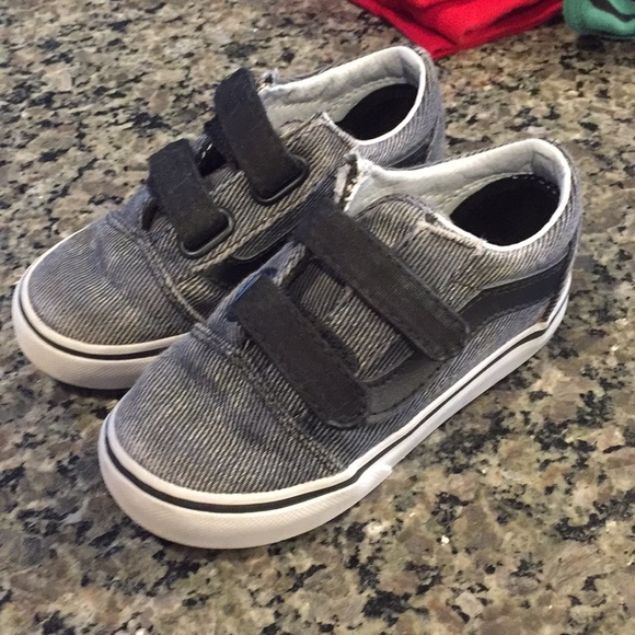 grey velcro vans